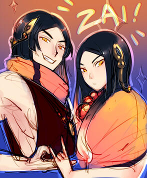 Rough sketch simple background : 50€